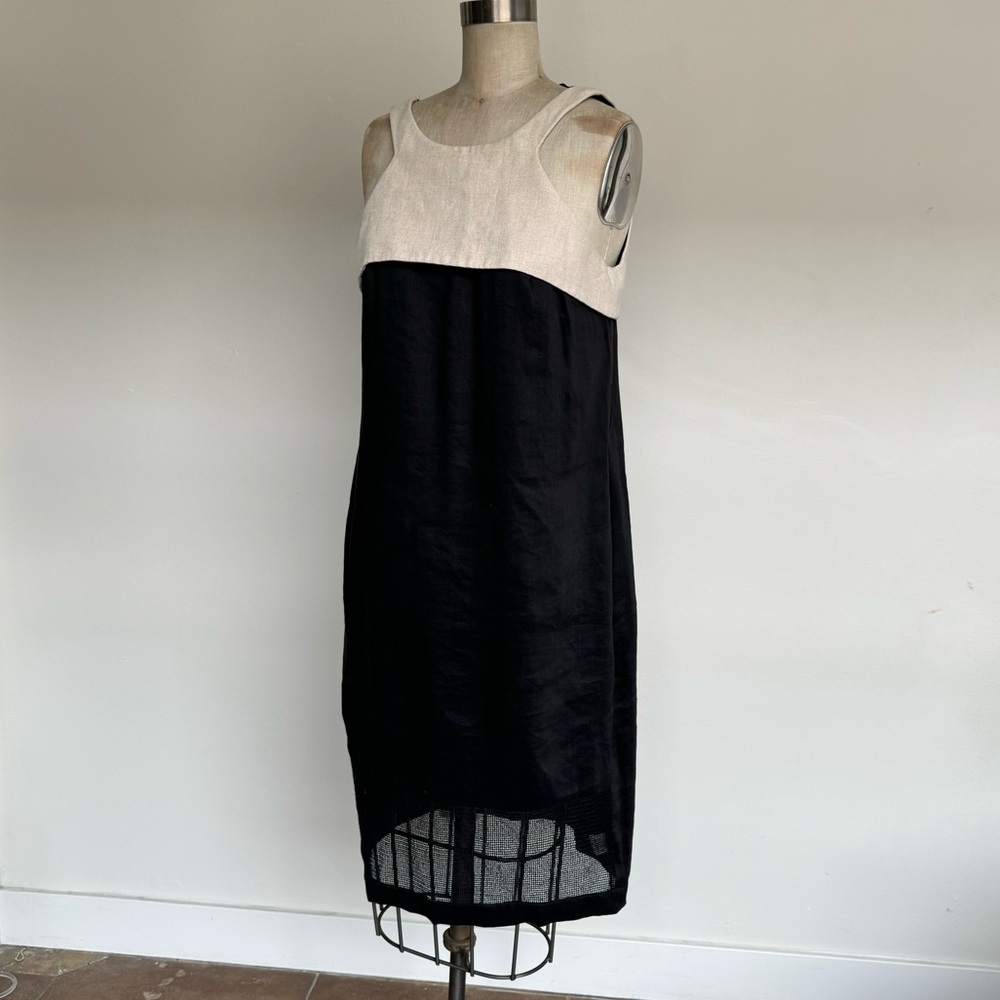 Black/Cream L’Agence Sleeveless Dress